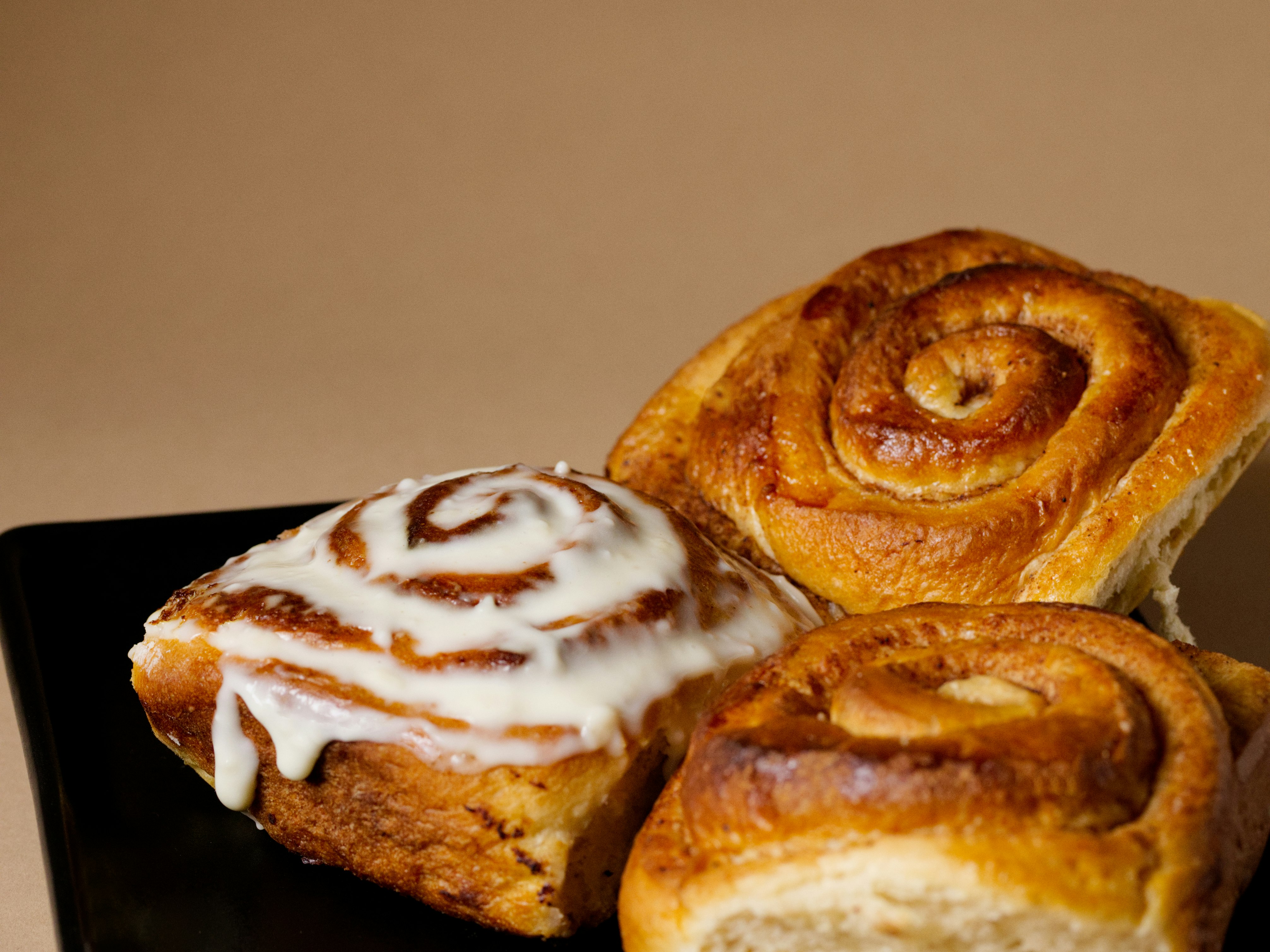 Iced cinnamon rolls