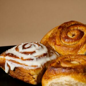 Iced cinnamon rolls
